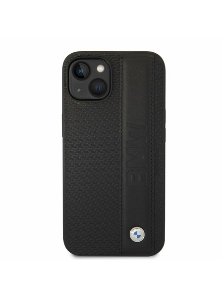BMW BMW Signature Leather Big Logo Zadní Kryt pro iPhone 14 Plus Black