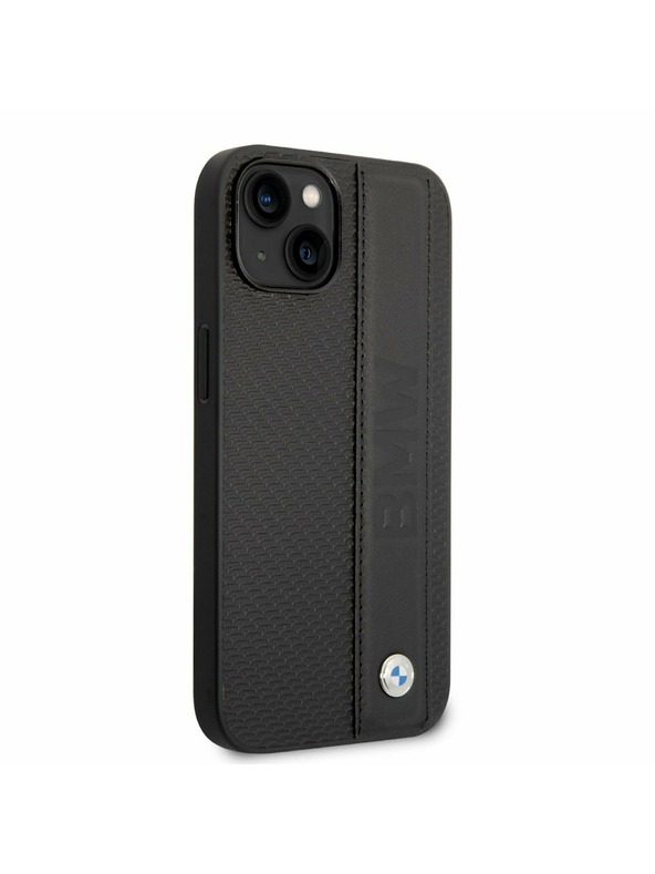 BMW BMW Signature Leather Big Logo Zadní Kryt pro iPhone 14 Plus Black