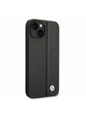 BMW BMW Signature Leather Big Logo Zadní Kryt pro iPhone 14 Plus Black