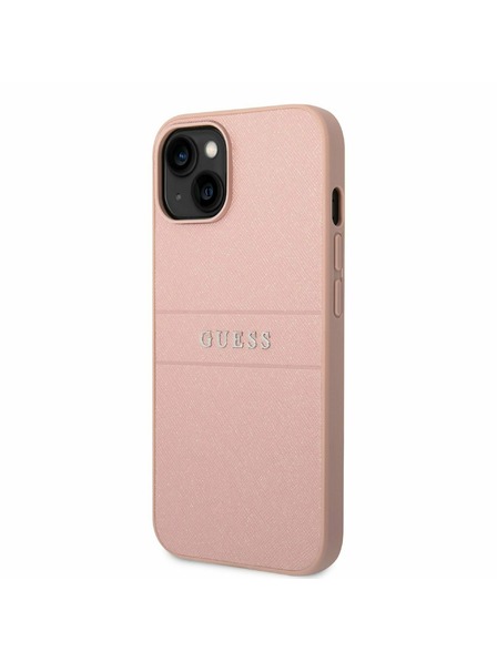 Guess Guess PU Leather Saffiano Zadní Kryt pro iPhone 14 Plus Pink