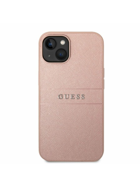 Guess Guess PU Leather Saffiano Zadní Kryt pro iPhone 14 Plus Pink