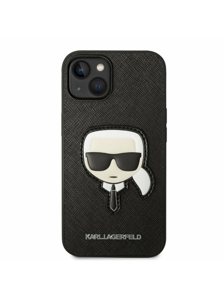 Karl Lagerfeld Karl Lagerfeld PU Saffiano Karl Head Zadní Kryt pro iPhone 14 Plus Black