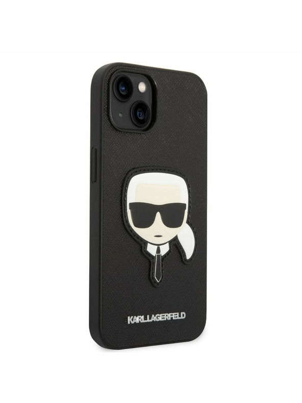 Karl Lagerfeld Karl Lagerfeld PU Saffiano Karl Head Zadní Kryt pro iPhone 14 Plus Black