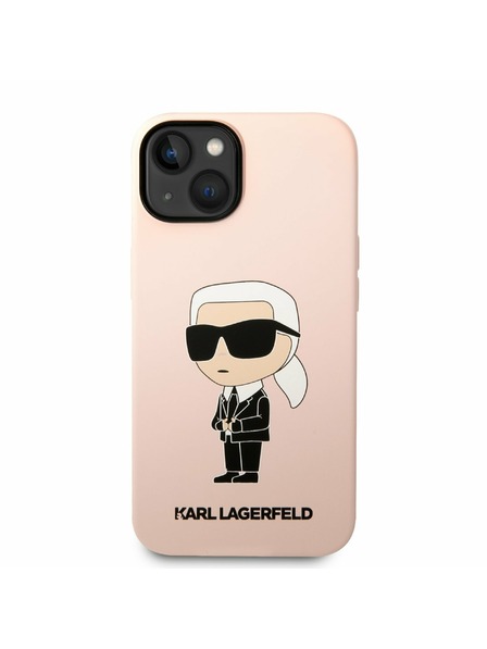 Karl Lagerfeld Karl Lagerfeld Liquid Silicone Ikonik NFT Zadní Kryt pro iPhone 14 Plus Pink