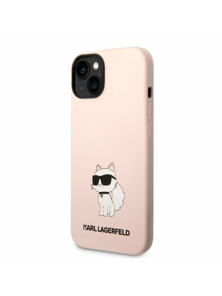 Karl Lagerfeld Karl Lagerfeld Liquid Silicone Choupette NFT Zadní Kryt pro iPhone 14 Plus Pink