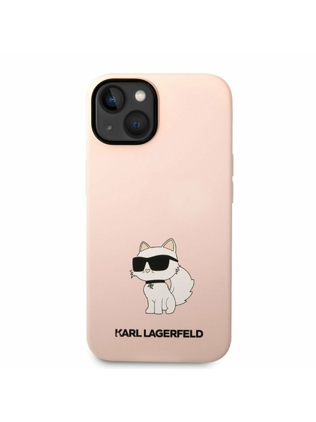 Karl Lagerfeld Karl Lagerfeld Liquid Silicone Choupette NFT Zadní Kryt pro iPhone 14 Plus Pink