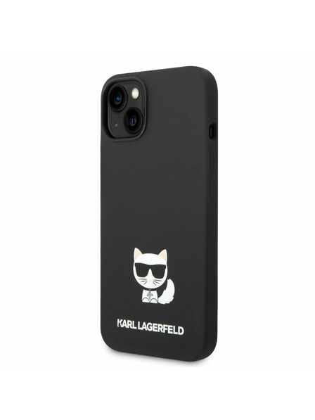 Karl Lagerfeld Karl Lagerfeld Liquid Silicone Choupette Zadní Kryt pro iPhone 14 Plus Black