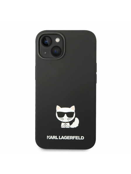 Karl Lagerfeld Karl Lagerfeld Liquid Silicone Choupette Zadní Kryt pro iPhone 14 Plus Black
