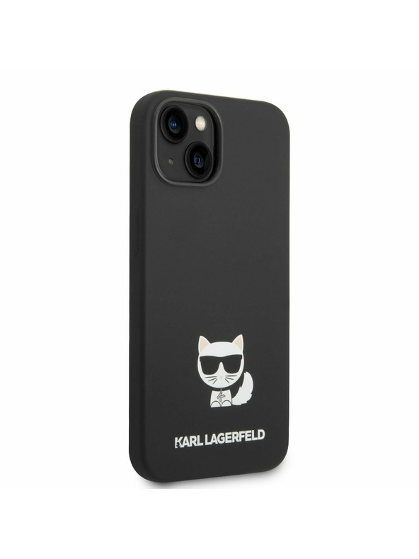 Karl Lagerfeld Karl Lagerfeld Liquid Silicone Choupette Zadní Kryt pro iPhone 14 Plus Black
