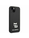 Karl Lagerfeld Karl Lagerfeld Liquid Silicone Choupette Zadní Kryt pro iPhone 14 Plus Black