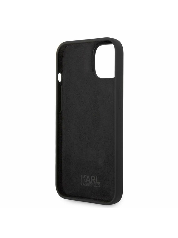 Karl Lagerfeld Karl Lagerfeld Liquid Silicone Choupette Zadní Kryt pro iPhone 14 Plus Black