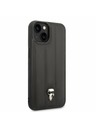 Karl Lagerfeld Karl Lagerfeld Quilted Puffy Ikonik Logo Zadní Kryt pro iPhone 14 Plus Black