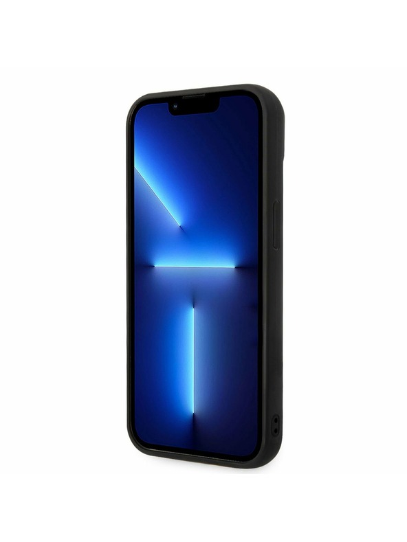 Karl Lagerfeld Karl Lagerfeld Quilted Puffy Ikonik Logo Zadní Kryt pro iPhone 14 Plus Black