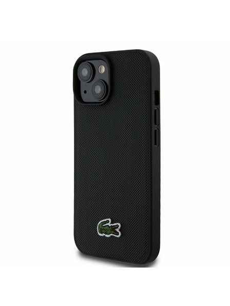 Lacoste Lacoste Iconic Petit Pique Woven Logo Magsafe Zadní Kryt pro iPhone 15 Black