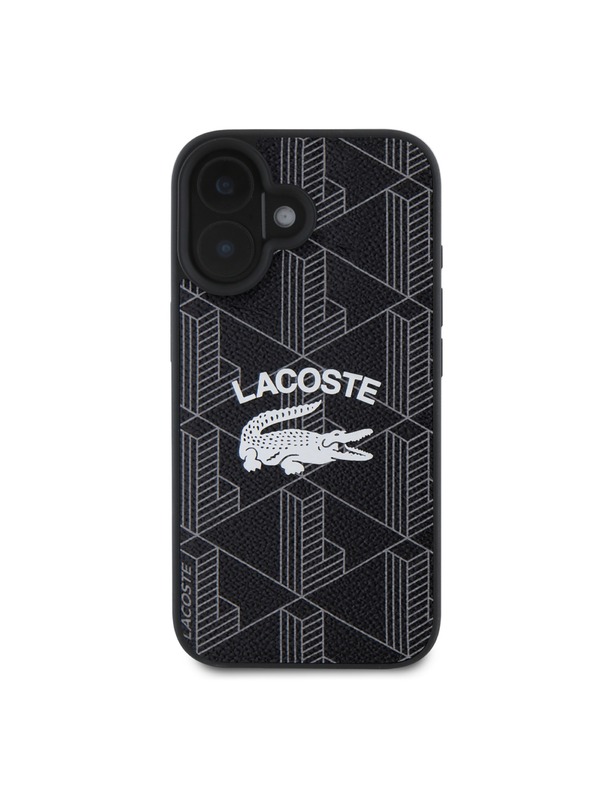 Lacoste Lacoste Blend Monogram MagSafe Zadní Kryt pro iPhone 16 Black