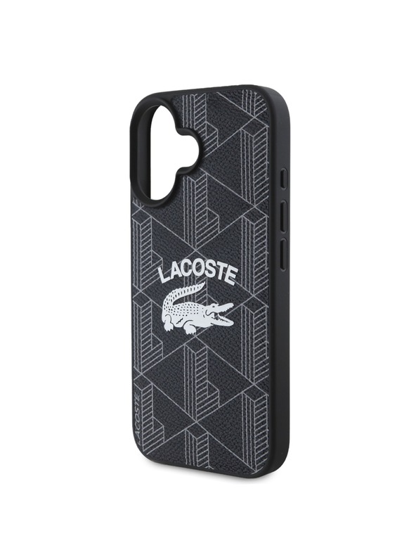 Lacoste Lacoste Blend Monogram MagSafe Zadní Kryt pro iPhone 16 Black