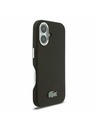 Lacoste Lacoste PVC Iconic Petit Pique Metal Logo MagSafe Zadní Kryt pro iPhone 16 Black