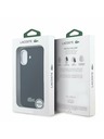 Lacoste Lacoste PVC Iconic Petit Pique Metal Logo MagSafe Zadní Kryt pro iPhone 16 Black