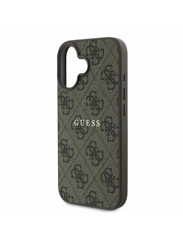 Guess Guess PU 4G Classic Logo MagSafe Zadní Kryt pro iPhone 16 Plus Brown