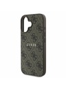 Guess Guess PU 4G Classic Logo MagSafe Zadní Kryt pro iPhone 16 Plus Brown