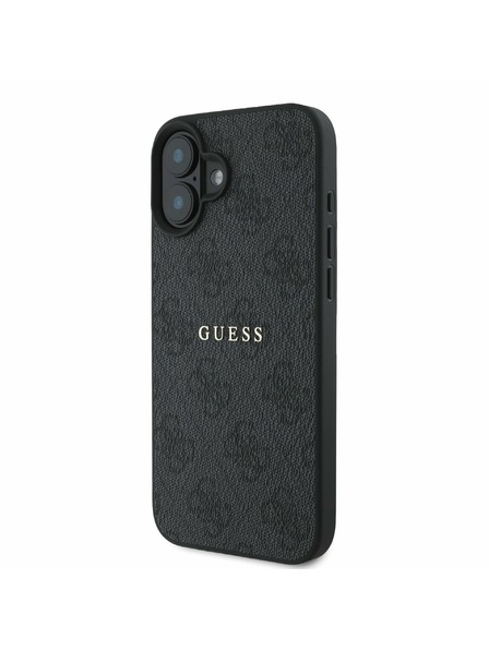 Guess Guess PU 4G Classic Logo MagSafe Zadní Kryt pro iPhone 16 Plus Black