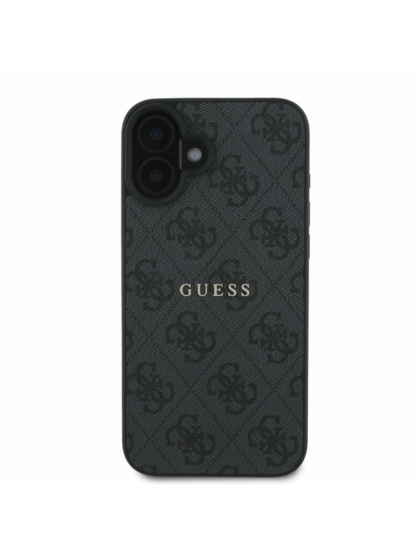 Guess Guess PU 4G Classic Logo MagSafe Zadní Kryt pro iPhone 16 Plus Black