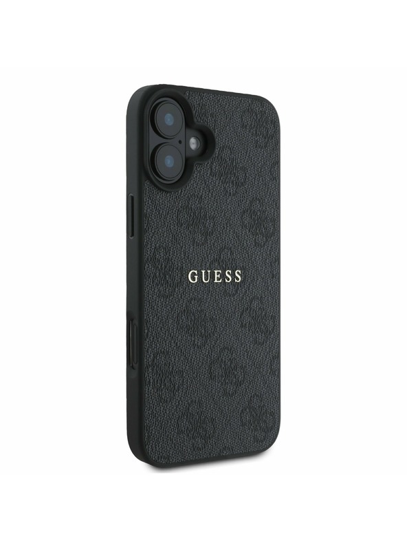 Guess Guess PU 4G Classic Logo MagSafe Zadní Kryt pro iPhone 16 Plus Black