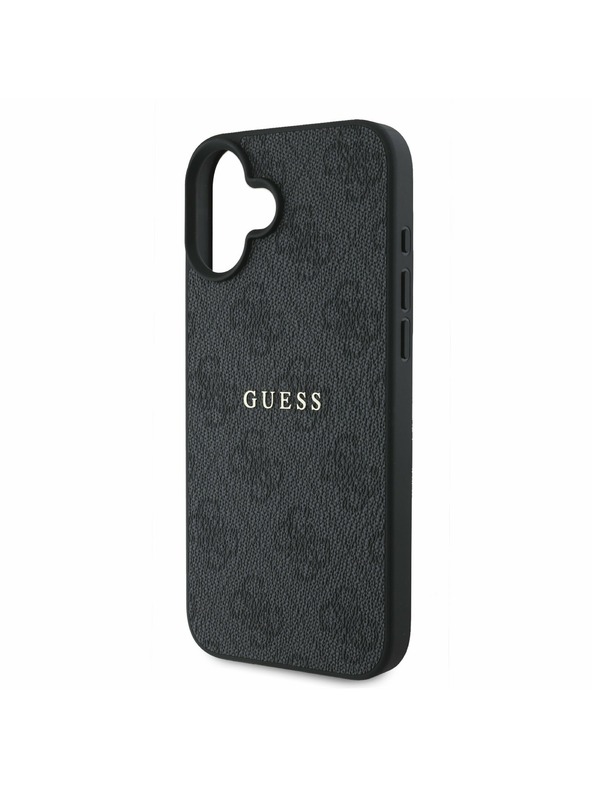 Guess Guess PU 4G Classic Logo MagSafe Zadní Kryt pro iPhone 16 Plus Black