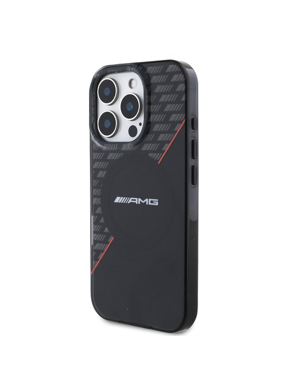 AMG AMG Rhombs MagSafe Zadní Kryt pro iPhone 16 Pro Black/Red
