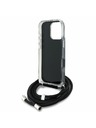 Karl Lagerfeld Karl Lagerfeld IML Crossbody K&CH Heads Zadní Kryt pro iPhone 16 Pro Black