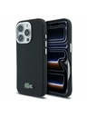 Lacoste Lacoste PVC Iconic Petit Pique Metal Logo MagSafe Zadní Kryt pro iPhone 16 Pro Black