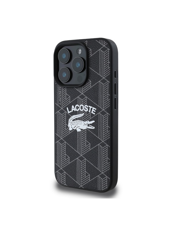 Lacoste Lacoste Blend Monogram MagSafe Zadní Kryt pro iPhone 16 Pro Black