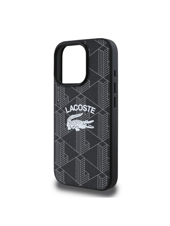 Lacoste Lacoste Blend Monogram MagSafe Zadní Kryt pro iPhone 16 Pro Black