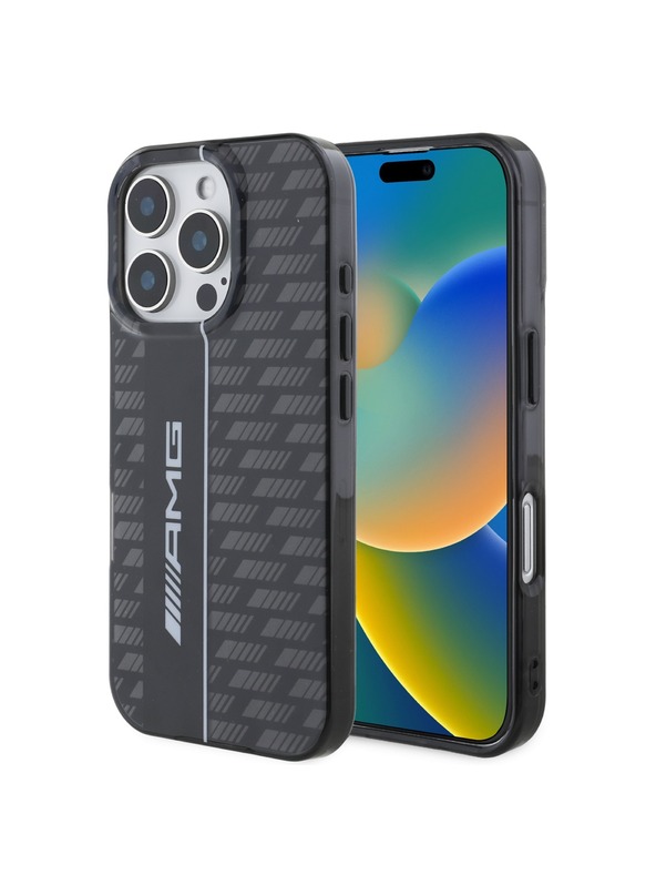 AMG AMG Carbon Pattern Zadní Kryt pro iPhone 16 Pro Max Black