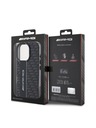 AMG AMG Carbon Pattern Zadní Kryt pro iPhone 16 Pro Max Black