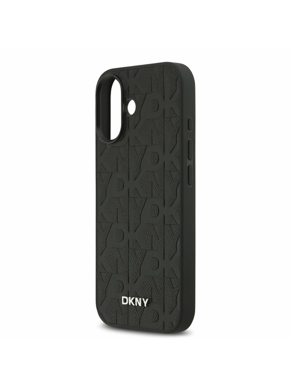 DKNY DKNY PU Leather Grid Pattern Magsafe Zadní Kryt pro iPhone 17 Black