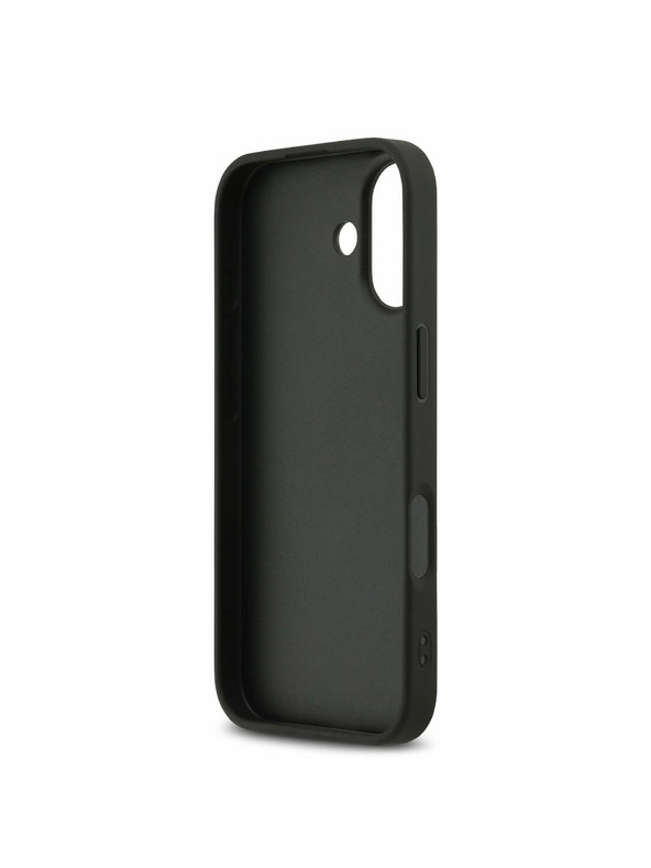 DKNY DKNY PU Leather Checkered Pattern and Stripe Zadní Kryt pro iPhone 17 Black