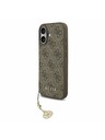 Guess Guess 4G Charm MagSafe Zadní Kryt pro iPhone 17 Tone on Tone Brown