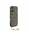 Guess Guess 4G Charm MagSafe Zadní Kryt pro iPhone 17 Tone on Tone Brown