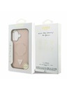 Guess Guess PU Leather Triangle Logo MagSafe Zadní Kryt pro iPhone 17 Pink