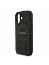Guess Guess PU Leather 4G Colored Ring MagSafe Zadní Kryt pro iPhone 17 Black