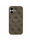 Guess Guess PU Leather 4G Colored Ring MagSafe Zadní Kryt pro iPhone 17 Brown