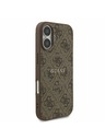 Guess Guess PU Leather 4G Colored Ring MagSafe Zadní Kryt pro iPhone 17 Brown