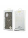 Guess Guess PU Leather 4G Colored Ring MagSafe Zadní Kryt pro iPhone 17 Brown