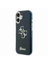 Guess Guess IML 4G Script Metal Logo Zadní Kryt pro iPhone 17 Blue
