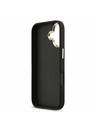 Guess Guess PU Leather 4G Metal Logo Gold Frame Zadní Kryt pro iPhone 17 Black