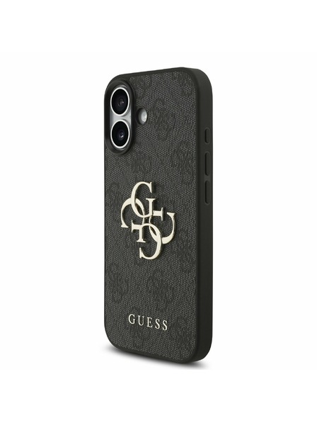 Guess Guess PU 4G Metal Logo Strap Zadní Kryt pro iPhone 17 Black