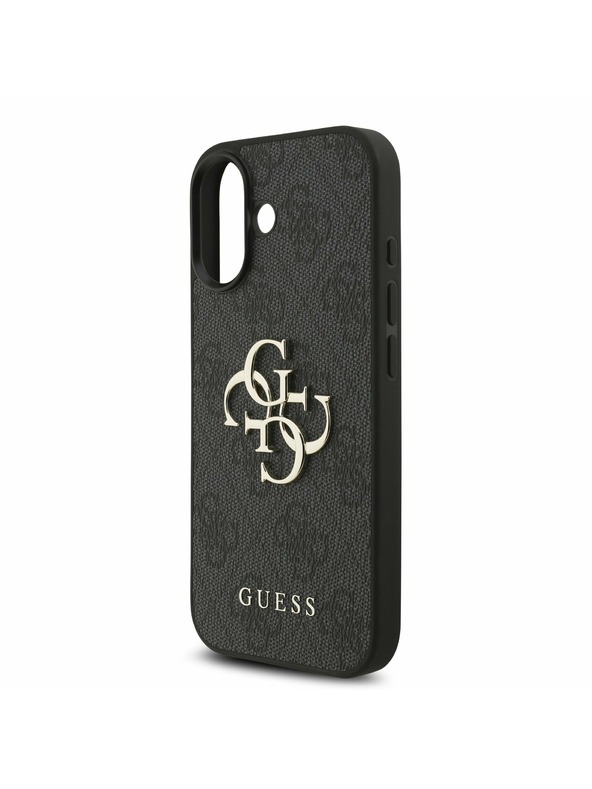 Guess Guess PU 4G Metal Logo Strap Zadní Kryt pro iPhone 17 Black
