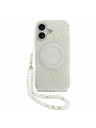 Guess Guess IML Flowers Allover Strap MagSafe Zadní Kryt pro iPhone 17 White