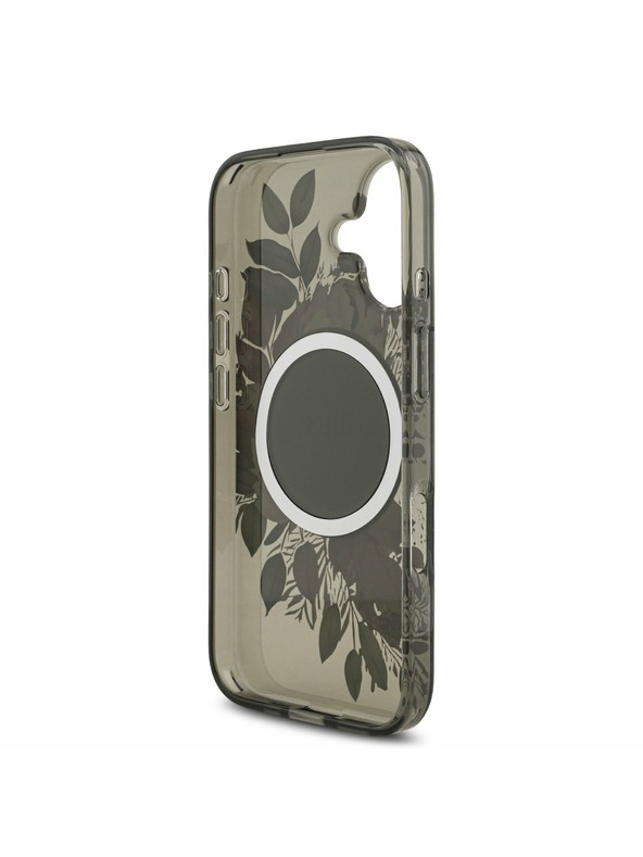 Guess Guess IML Flowers Strap MagSafe Zadní Kryt pro iPhone 17 Black